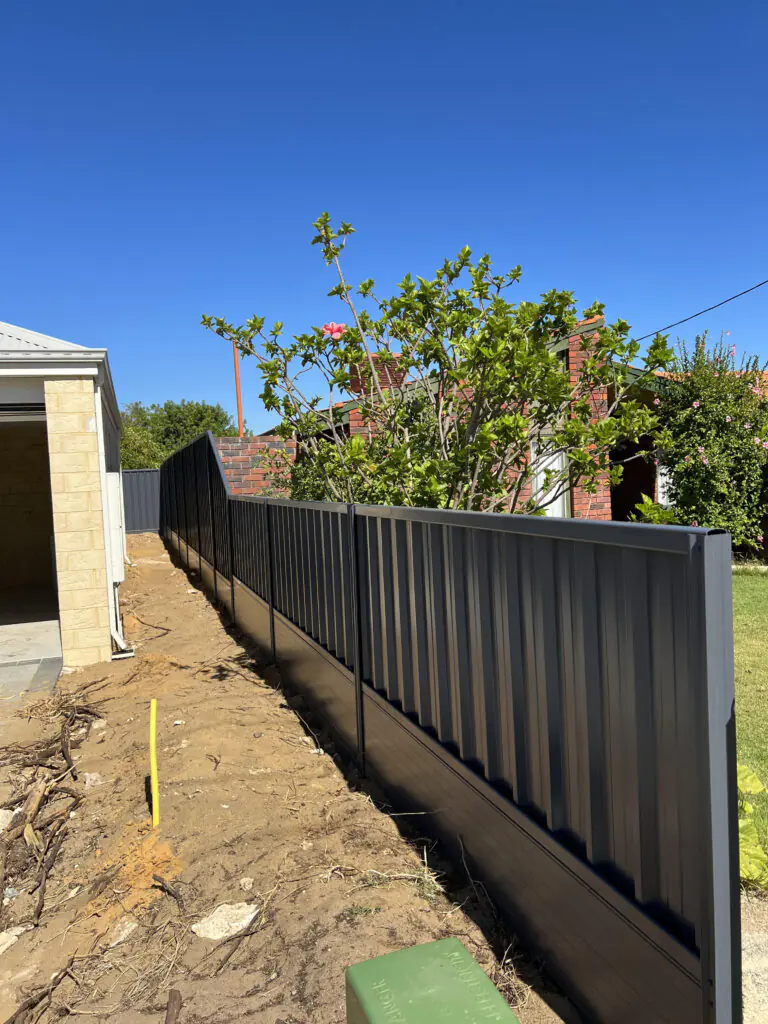 Colorbond fence panels